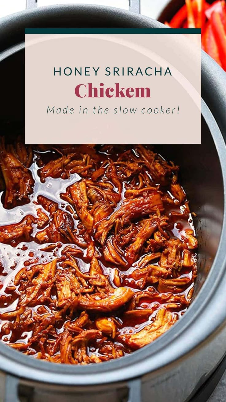 Effortless Meal Prep: Healthy 5-Ingredient Slow Cooker Honey Sriracha Chicken